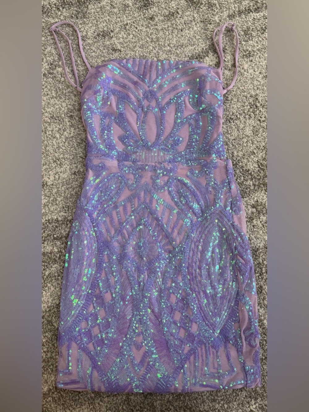 Lucy in the Sky size small Sequin/Iridescent Dress with Spaghetti Straps